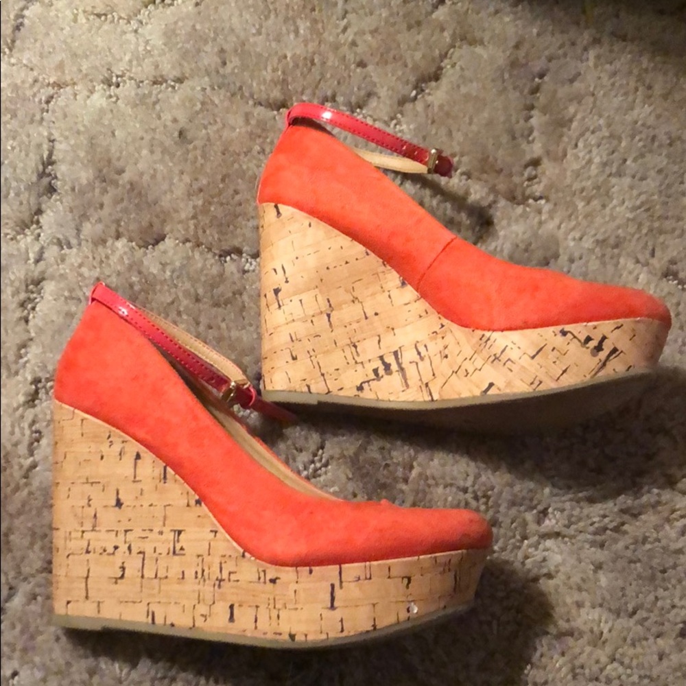 Cork Wedge Heels